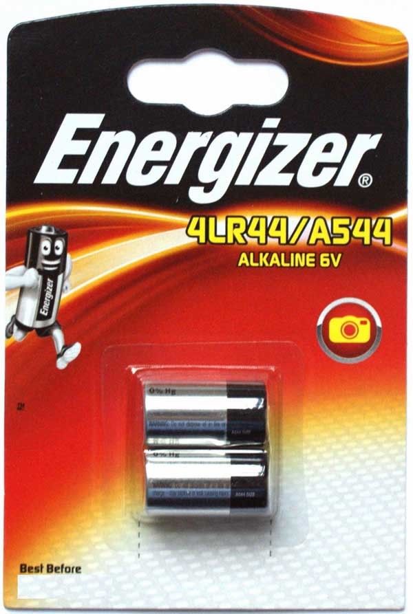 2 Pack Energizer A544 6V Alkaline Battery